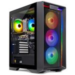 Skytech Nebula Gaming PC Desktop – Intel Core i3 12100F 3.3 GHz, NVIDIA GTX 1650, 500GB NVME SSD, 16GB DDR4 RAM 3200, 600W Gold PSU, 11AC Wi-Fi, Windows 11 Home 64-bit