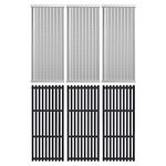 Outspark Cooking Grid Grates and Emitter Plates Replacement Parts for Charbroil Commercial TRU-Infrared Grills 3 4 Burner 463241314 433243911 463210011 463210312 463224611 463232011,Cast Iron