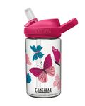 CamelBak eddy+ 14 oz Kids Water Bottle with Tritan Renew ââ‚¬â€œ Straw Top, 14oz, Colorblock Butterflies