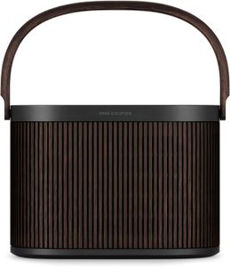 Bang & Olufsen Beosound A5 Portable Bluetooth Speaker – Dark Oak, Wireless Charging, Premium Audio, Long Battery Life