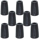 GOTOONE Rubber Tips Cover（8 Pack for Walking Sticks Hiking Trekking Poles Collapsible (Black)