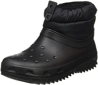 Crocs Women's Classic Neo Puff Shorty Boot W Snow, 3/4 UK, Black, 8 US