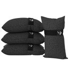 Baser - Outdoor fillable straight sandbags, 4 x 4 KG fillable weight bags for parasols, cantilevers and garden accessories