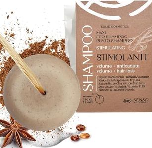 Senso Naturale Shampoo Solido Anticaduta Rinforzante Stimolante per Capelli Deboli, Stimola la Crescita dei Capelli, 100% Ecologico, Vegano, Bio, Naturale PH 4.5-5.5