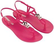 Ipanema Women's Class Spheres Sandals - Comfortable and Trendy Open Toe T-Strap Sandals with Adjustable Back Strap Closure, Pink/Rose, 11