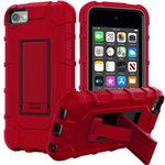 ZoneFoker for iPod Touch 7th Generation Case, iPod Touch 6th / 5th Generation Case Heavy Duty Shockproof Rugged Cover for Apple iPod Touch 7/6/5 Generation Case for Kids Girls Red