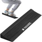 Navaris Squat Wedge Block - Long Foot & Calf Stretcher - Durable Yoga Block also for Gymnastics - Foam Slant Board to Improve Strength & Flexibility