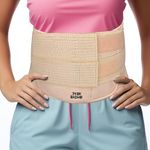 24 BH BAZAAR - Fits XL, XXL - Belt Length - 49.5'' (126 cm ) Postpartum, Abdominal & Maternity Belt, Pregnancy Belt for Women - Belly & Tummy Slim, Back Pain Relief for Men & Women - Size - Fits XL, XXL ( up to 55 inches stretched )