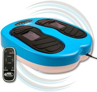 GYMFORM Masseur Pieds avec Shiatsu Leg Action (Platinum), avec télécommande, 10 programmes/20 Vitesses pour améliorer la Circulation et soulager la Douleur