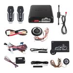 EASYGUARD EC002-FO2-NS smart Key Passive keyless Entry Kits with Push Start Button Remote Start PKE Lock and Unlock DC12V
