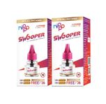 Nippo Swooper Liquid Vaporizer I Mosquito Repellent Pack of 2(45ml) with 4 AAA Batteries Free I Sandalwood Fragrance I Japanese MFT Formula I Kills Dengue, Malaria & Chikungunya Mosquitoes