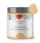 Country Chic Paint - Chalk Style All-in-One Paint for Furniture, Home Decor, Cabinets, Crafts, Eco-Friendly, Matte Paint - Bee's Knees [Soft Yellow] Pint 16oz/475ml