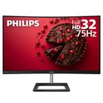 Philips Computer Monitors 322E1C 32" Super-Curved Frameless Monitor, Full HD VA, 104% sRGB, Adaptive-Sync 75Hz, VESA, Black/Silver