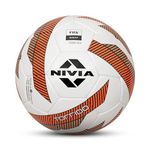 Nivia 279 Torrido Pu Football, Size 5 (White/golden/green)