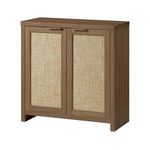 Hampstead Storage Sideboard Cabinet with Rattan Doors, Buffet Kitchen Cabinet with Adjustable Shelves Accent Cabinet Cupboard Console for Dining Room, Hallway