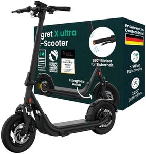 Egret X Serie - Prime, Ultra, Core+, Elektroscooter, E-Scooter mit Straßenzulassung, bis 90km Reichweite, Elektroroller Erwachsene, Eroller 20 kmh, App, Zuladung 130kg (X Ultra - Bis 90Km)