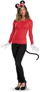 Disguise womens Disney Mickey Mouse Clubhouse Red Minnie Mouse Kit adult sized costumes, Red/White/Black, One Size US