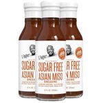 G Hughes Sugar Free, Asian Miso Dressing - Asian Salad Dressings, Asian Dressings, Gluten Free Salad Dressings, Keto Salad Dressings, Miso Salad Dressing, Sugar Free Dressings - 12 Oz. (3-Pack)