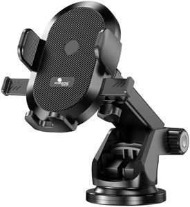 Kratos Grip X2 car Mobile Holder for Dashboard with 360 Degree Rotation Phone Holder in car with Quick Release Button, Strong Suction Cup Mount for Windshield & Dashboard, Mobile Holder for car
