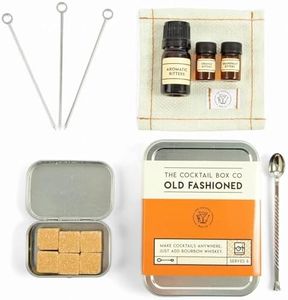 The Cocktail Box Co. Old Fashioned Cocktail Kit - Premium Cocktail Kits - Make Hand Crafted Cocktails. Great Gifts for Him or Her Cocktail Lovers (1 Kit)