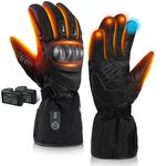 BARCHI Heated Gloves for Men and Women,Rechargeable Motorbike Riding Gloves,Electric Hand Warmers,Suitable for Winter Cycling,Skiing,Hiking,Running,Working,etc.