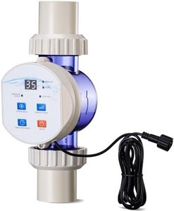 EcoPooluxe Salt Cell Chlorine Generator for Above-Ground Pools up to 11,887 Gallons, Upgraded Saltwater Chlorinator System with App Remote Control