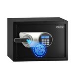 Lifelong 22L Digital Fingerprint Safe Locker for Home & Jewellery | 50 Fingerprint Storage, Motorized Locking, LED Display & Alarm | Steel Body | Override Key & Multi-Access Modes | Safe for Money