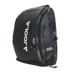 JOOLA Pickleball Bag - Vision II Deluxe Pickleball Backpack - Large Paddle Bag fits 4 Pickleball Paddles & Gear - Fence Hook, Extra Pockets, Ventilated Shoe Storage - Black