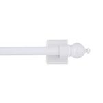 Kenney Magnetic Window Curtain Rods, 16 to 28-Inch, White