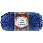 Lion Brand Yarn 761-110 24-7 Cotton Yarn, Navy