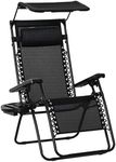 Outsunny Foldable Lounge Chair with
