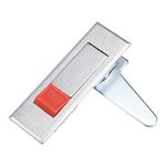 uxcell Electric Cabinet Door Cam Lock, Fit for 0.16-inch(4mm) Thick Panel, Red Push Button, MS603-2