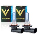 9005 HB3 Headlight Bulb Halogen Bulb Polarize White Upgrade 12V 60W P20d for DRL High Beam Low Beam Driving Fog Light (2 Pack) - Voltage Automotive