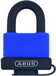 ABUS 70IB/45 KD Solid Brass Weatherproof Padlock Keyed Different with Stainless Steel Shackle, Blue