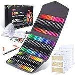 ZSCM Duo Tip Brush Coloring Pens,60