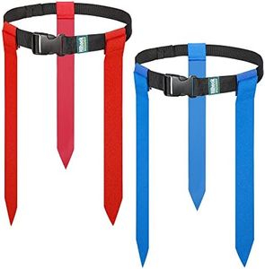 Hilhook Flag Football Belts, 10 Player Adjustable Flag Football Set with 30 Flags for Youth and Adults Training Equipment