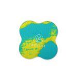 WiseLife 20MM Knee & Elbow Cushion Pad - Aqua Yellow (Single) | High Density Premium ECO TPE Foam Material | Extra Cushion, Professional Grip & | Support for Knees, Hands, Wrists, and Elbows | Planks, Pushups, Yoga, Meditation (Pack of 1)