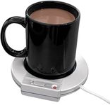 Evelots Electric Mug Warmer - Black - 16W - Stainless Steel