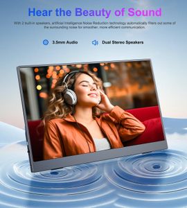 18.5" Portable Monitor – 120Hz FHD IPS, USB-C/HDMI, 100% sRGB, VESA, Smart Cover