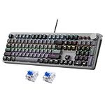 Mechanical Gaming Keyboard, RGB Bac