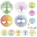 CRASPIRE Tree of Life Wall Decals Tree Art Window Stickers Waterproof Removable Vinyl Wall Art for Garden Classroom Farm Bedroom Living Room Decorations