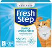 Fresh Step Advanced Simply Unscented Clumping Litter, Fresh Step Unscented Cat Litter Fights Odor on Contact, 37 lbs. (2 x 18.5 lb. Box)