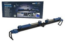 NextLED NTEF-2220LF-UV Rechargeable 2000 Lumen Cordless Underhood UV Work Light Bar with Hooks, 2 Lights in 1, 49 to 77 Inch Telescoping, Rotatable, 8000 mAh Battery, Mechanic/Auto Repair/Workshop