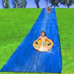 10x3M Water Slide - Oversize Waterslide Mat - Heavy Duty Lawn Slip Slide with Ground Nails for Outdoor Backyard Summer Water Activities for Adults and Kids