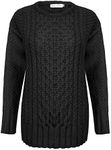 New Ladies Women Knitted Cable Knit