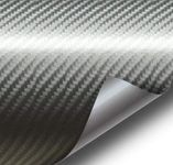 VViViD® Meteorite Dark Grey True R Carbon Fiber Vinyl Wrap Roll with Air Release Technology (17.75" x 5ft)