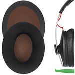 Geekria Comfort Velour Replacement Ear Pads for Sennheiser Momentum On-Ear Headphones Earpads, Headset Ear Cushion Repair Parts (Black Velvet)