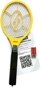 HOMEVAGE Electric Fly Swatter - Bug Zapper - Best High Voltage Handheld Mosquito Killer - Wasp, Fruit Fly, Insect Trap Racket for Indoor, Travel, Camping and Outdoor Control (2 AA Batteries Included)