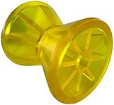 Wonwopn 4 Inch Boat Trailer Roller Bow Stop fits 1/2 Inch Shaft PVC Material Amber Color