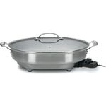 CUISINART CSK-150 1500-Watt Nonstick Oval Electric Skillet, Brushed Stainless